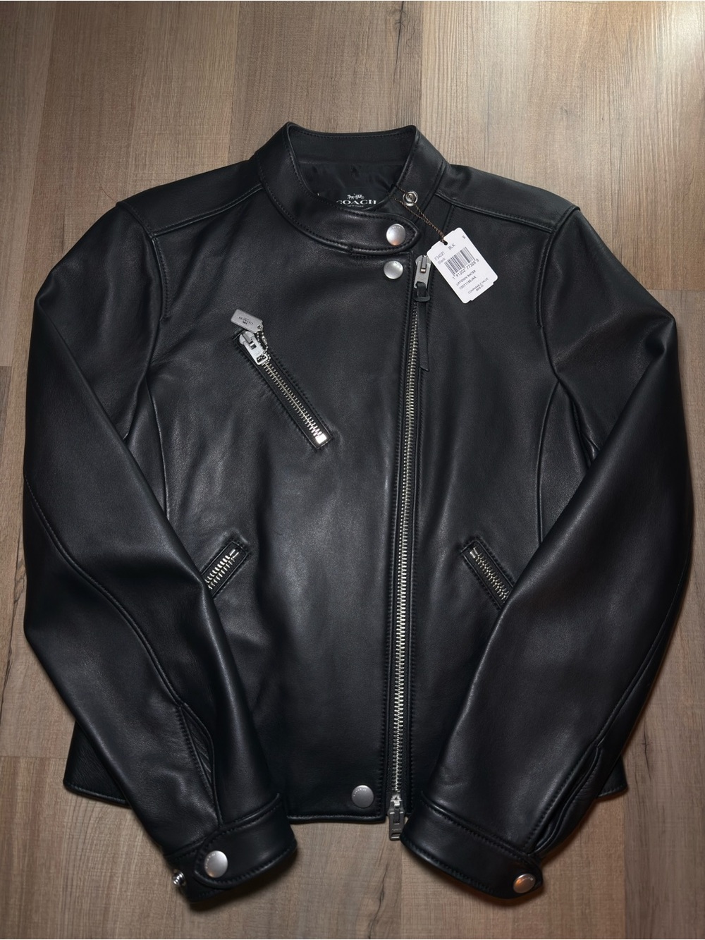Women’s Coach UpTown Racer Jacket - Size Small